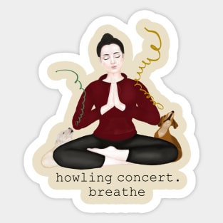 howling concert. breathe Sticker